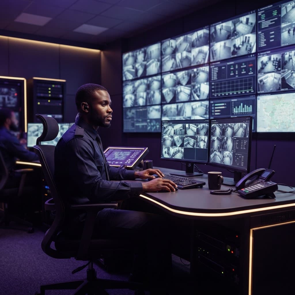 P-Beretta security control room